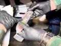 Material incautado en peligroso taller y depósito ilegal de explosivos que se encontraba ubicado en un bloque de viviendas de Burgos