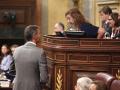 El presidente del Gobierno, Pedro Sánchez, y la presidenta del Congreso, Francina Armengol