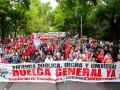 Manifestación del pasado fin de semana en Madrid por la vivienda que pedía también una huelga general