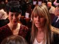 La portavoz del Gobierno, Elma Saiz, junto a Begoña Gómez