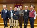 De izquierda a derecha: Javier Morillas, Carlos Olazábal, Jon Juaristi, Maite Pagazaortundua, Iñaki Exkerra y Pedro Chacón