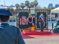 Imagen tomada este lunes de Pilar Bernabé durante los actos en honor a la patrona de la Guardia Civil