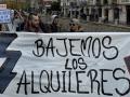 Una manifestación del Sindicato de Vivienda de Burgos