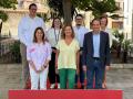 En el centro, Francina Armengol, durante la presentación de los candidatos del PSIB al Congreso de los Diputados.