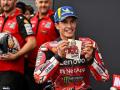 Marc Márquez celebra una victoria en MotoGP durante esta temporada