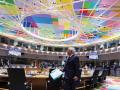 El presidente del Consejo Europeo, Antonio Costa, en la sala donde se reúnen los presidentes y jefes de Gobierno de los Veintisiete