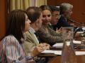 Miguel Ángel Torrico, a la derecha, el salón de Plenos