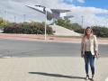 La concejal de Vox, Sonia Rosa, junto al Mirage