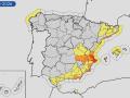 Mapa de avisos de AEMET para este domingo 18 de octubre