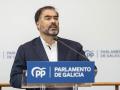 El portavoz parlamentario del PPdeG, Alberto Pazos Couñago, en rueda de prensa.

REMITIDA / HANDOUT por PPDEG
Fotografía remitida a medios de comunicación exclusivamente para ilustrar la noticia a la que hace referencia la imagen, y citando la procedencia de la imagen en la firma
08/10/2026