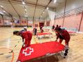 Imagen del albergue que ha habilitado la Cruz Roja para los afectados por la dana Adam en Gandía