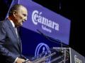 El presidente de la Cámara de Comercio de Valencia, José Vicente Morata, interviene durante la Noche de la Economía Valenciana de 2025