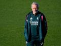 José Mourinho, durante un entrenamiento con el Real Madrid