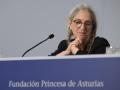La cantante y escritora estadounidense , Patti Smith, Premio Princesa de las Artes 2026 durante la rueda de prensa celebrada este martes en Oviedo.EFE/Eloy Alonso