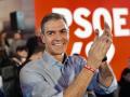 El presidente del Gobierno, Pedro Sánchez, durante un acto político de precampaña