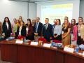 Imagen de la visita de quince instituciones universitarias de Estados Unidos a la UPV en el marco del Proyecto CAPTAIN