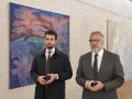 El diputado de Vox, Carlos Hernández Quero, junto al vicepresidente Carlos Pollán, en Valladolid este miércoles