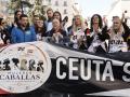 El presidente de Ceuta, Juan Jesús Vivas, en la marcha convocada por Mujeres Caballas en Madrid