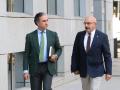 El teniente coronel de la Guardia Civil y jefe de operaciones de la Comandancia de Ceuta, Miguel Lobo,  a su llegada a la Audiencia Nacional, a 26 de octubre de 2026, en Madrid (España). La jueza de la Audiencia Nacional María Tardón ha citado a testificar a consejeros del Ejecutivo de Ceuta, así como a policías y guardias civiles que vivieron de cerca la entrada masiva de inmigrantes desde Marruecos a finales de julio.

Marta Fernández / Europa Press
26/10/2026