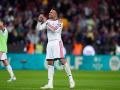 Kylian Mbappé celebra la victoria en el Camp Nou