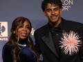 Lamine Yamal y su Sheila Ebana, en su llegada al Balón de Oro 2026