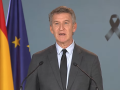 El presidente del PP, Alberto Núñez Feijóo, este miércoles