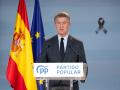 El presidente del PP, Alberto Núñez Feijóo, este miércoles