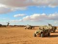 Militares estadounidenses en el campamento base Al Tanf Garrison en el sur de Siria