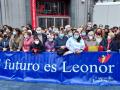 Pancarta de apoyo a Leonor en las proximidades del Teatro Campoamor (OViedo)