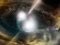 Una nueva investigación sugiere que las estrellas de neutrones binarios son una fuente cósmica probable del oro, el platino y otros metales pesados que vemos hoy
