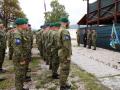 Militares de la Euroforce durante el cambio de mando