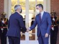 El presidente del Gobierno, Pedro Sánchez, recibe al secretario general de la OTAN, Jens Stoltenberg