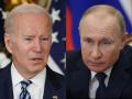 Los presidentes de Estados Unidos y Rusia, Joe Biden y Vladimir Putin
