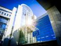 Fachada externa del Parlamento Europeo en Bruselas
