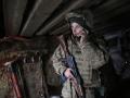 Un soldado ucraniano en la frontera