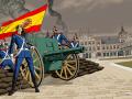 Los artilleros reales convierten al Palacio Real de Aranjuez en una fortaleza infranqueable, reza el mes de febrero del calendario.