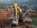 Excavadoras en Tamrout, Chauen, durante la operación de rescata a Rayan