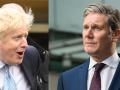 El primer ministro de Reino Unido, Boris Johnson, y el líder de la oposición, Keir Starmer