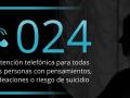 El 024 es el número elegido para alojar el teléfono contra el suicidio