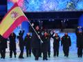 Queralt Castellet y Ander Mirambell como abanderados del equipo español en la ceremonia de inauguración de Pekín 2022