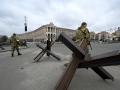 Barricadas antitanque Kiev Ucrania
