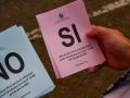 Papeletas del referéndum de Uruguay