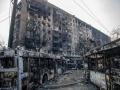 Destrucción tras bombardeos rusos en Ucrania