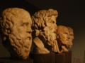 Bustos de filósofos de la antigua Grecia