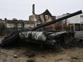Tanque ruso destruido Ucrania Kiev