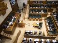 El Parlamento vasco durante el debate