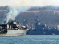 El crucero de misiles insignia de la Armada rusa 'Moskva'