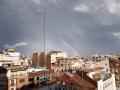 Arcoíris doble en el cielo de Valencia tras la tormenta