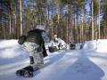 Reservistas de la Brigada Karelia en una práctica de tiro cerca de la frontera con Rusia, en el sureste de Finlandia