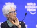 La presidenta del Banco Central Europeo, Christine Lagarde, en Davos.